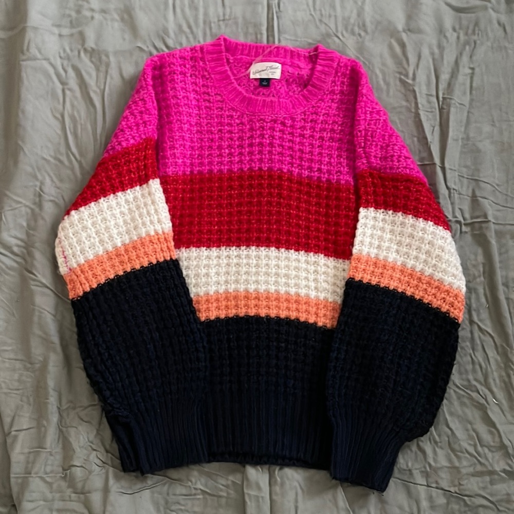 Multicolored girls sweater